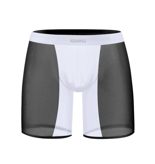 QS Ultra-thin Transparent Sexy Sport Boxer Briefs