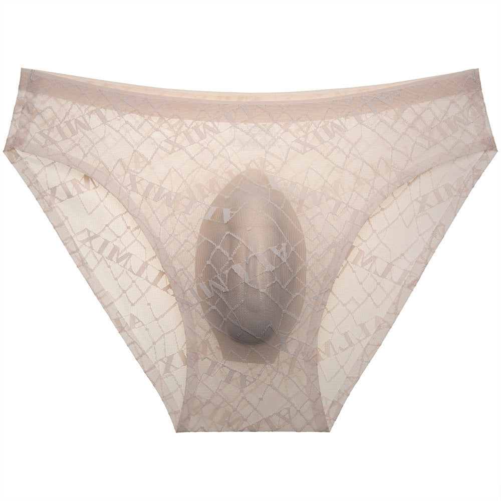 ZD Printed Sheer Mesh Men Brief