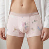 Watercolor Floral All-Print Seamless Ice-Silk Boxer Briefs