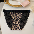 Lace Trim Satin Mid-Rise Briefs