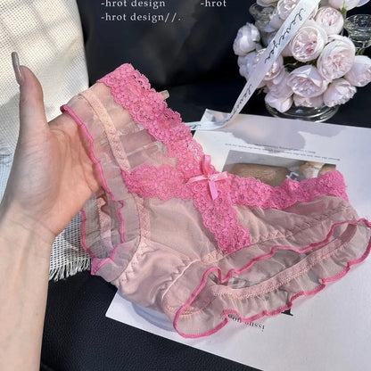 QS Sweet Lace Cross Bow Briefs (4 Packs)
