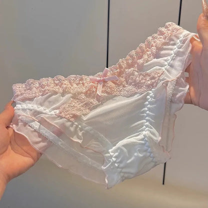 QS Sweet Lace Cross Bow Briefs (4 Packs)