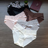 QS Luxury V-shaped Lace Silk Briefs (4 Packs)