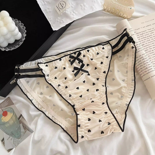 QS Satin Bow Cutout Briefs