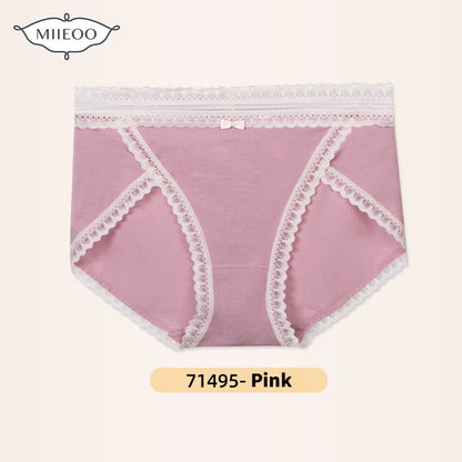 QS High-slit Lace Trim Panties (4 Packs)