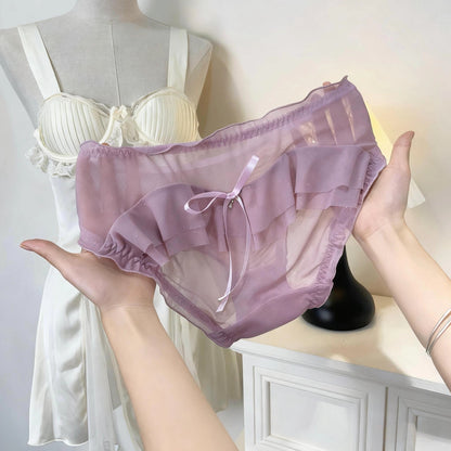 QS French Bow Lace Briefs (4 Packs)