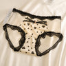 QS Retro Heart-shaped Satin Briefs (4 Packs)