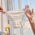 QS Bow Rhinestone Luxury Lace Panties