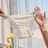 QS Bow Rhinestone Luxury Lace Panties