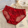 QS Floral Lace Satin Briefs
