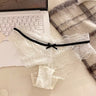 QS Contrasting-Color Lace Panties