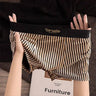 QS Glossy Striped Breathable Boxer Briefs