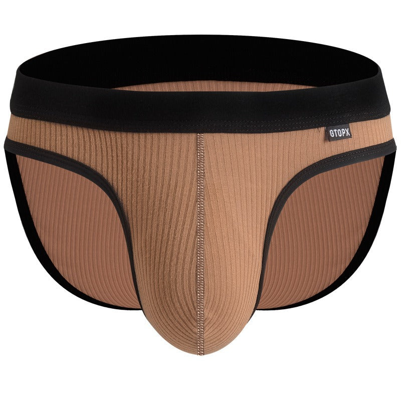 QS Ribbed Color Clashing Cotton Briefs