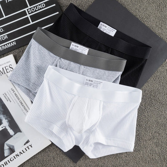 QS Ribbed Cotton Breathable Boxer Shorts