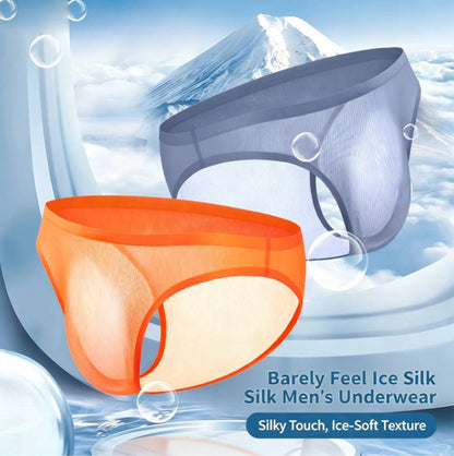 QS Semi-transparent Ice Silk Breathable Briefs