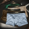 QS Glossy Striped Breathable Boxer Briefs