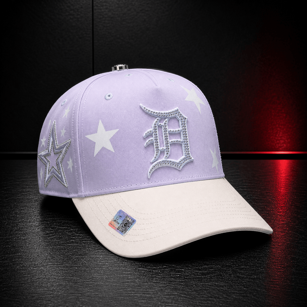 Lavender Star Rhinestone Cap