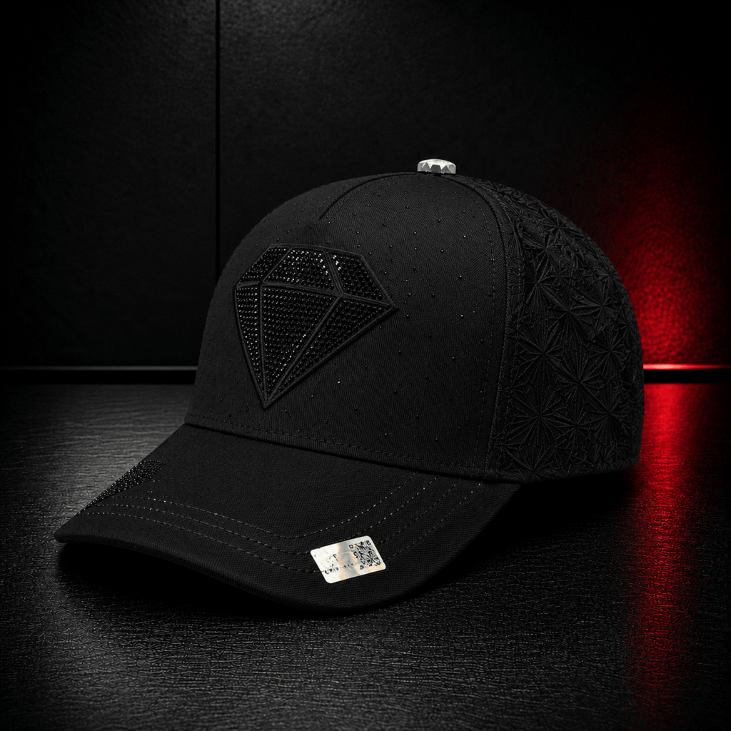Black Diamond Rhinestone Cap