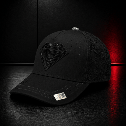 Black Diamond Rhinestone Cap