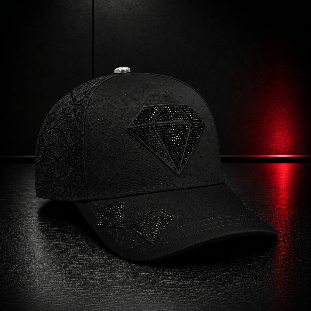 Black Diamond Rhinestone Cap