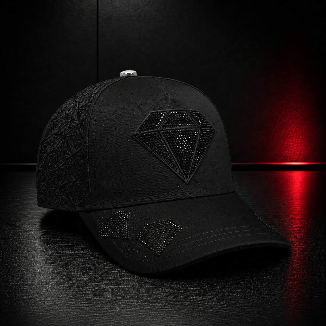 Black Diamond Rhinestone Cap