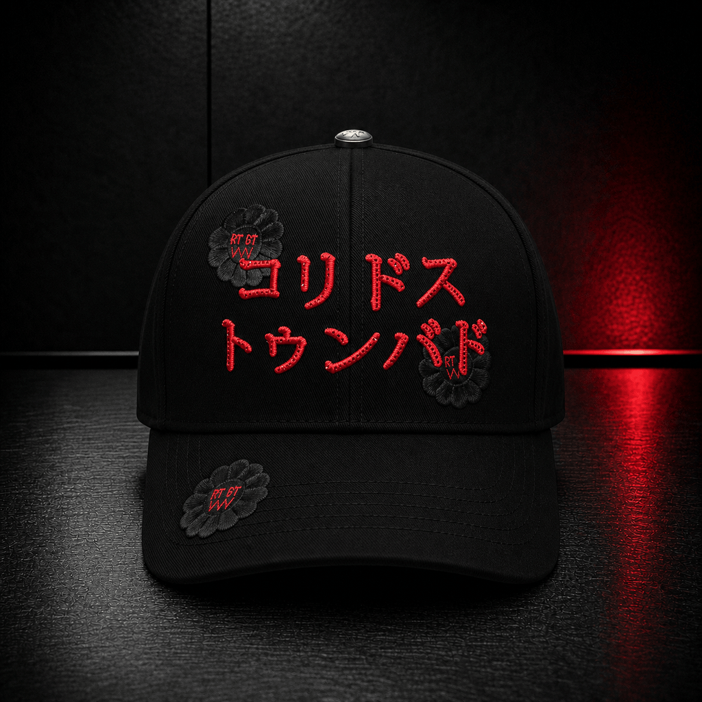 Black Red Orient Flower Capt
