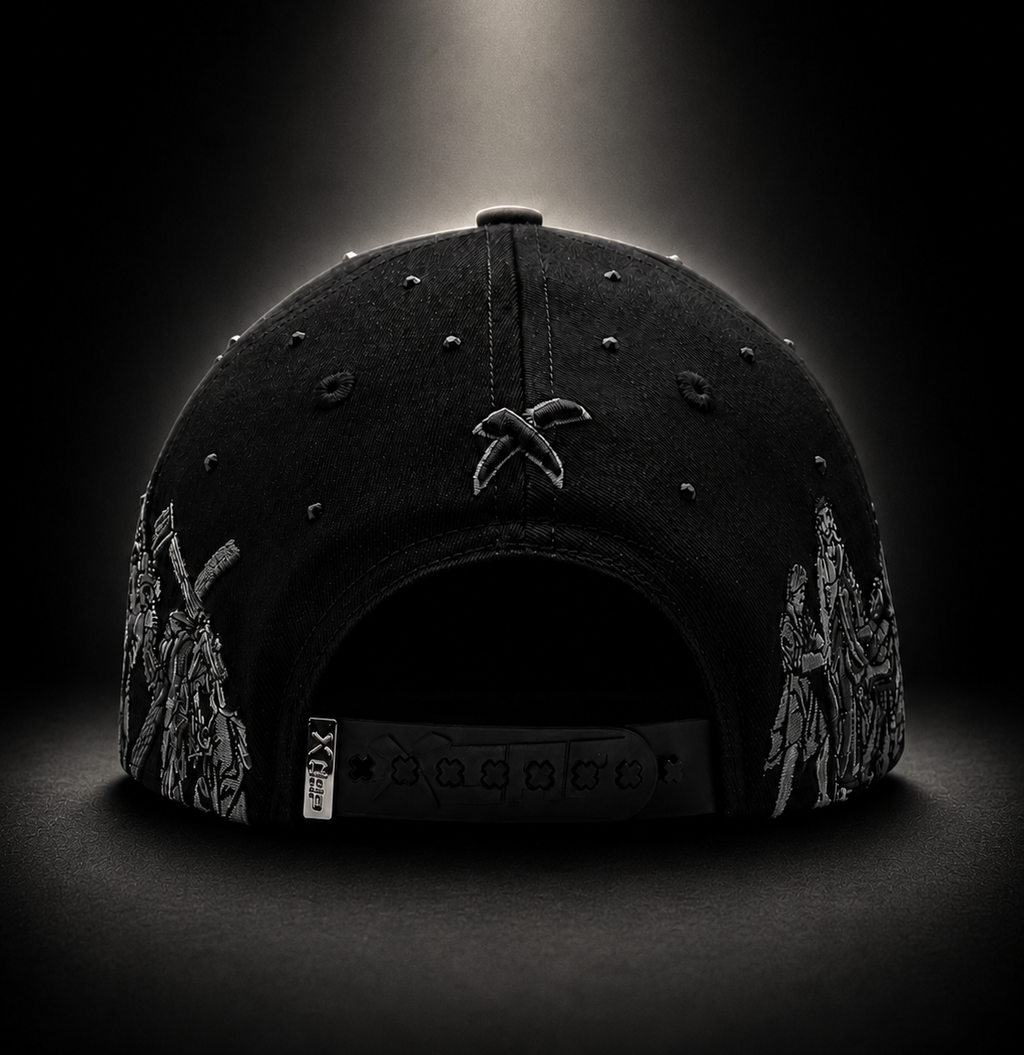 Black Calvary Embroidered Cap