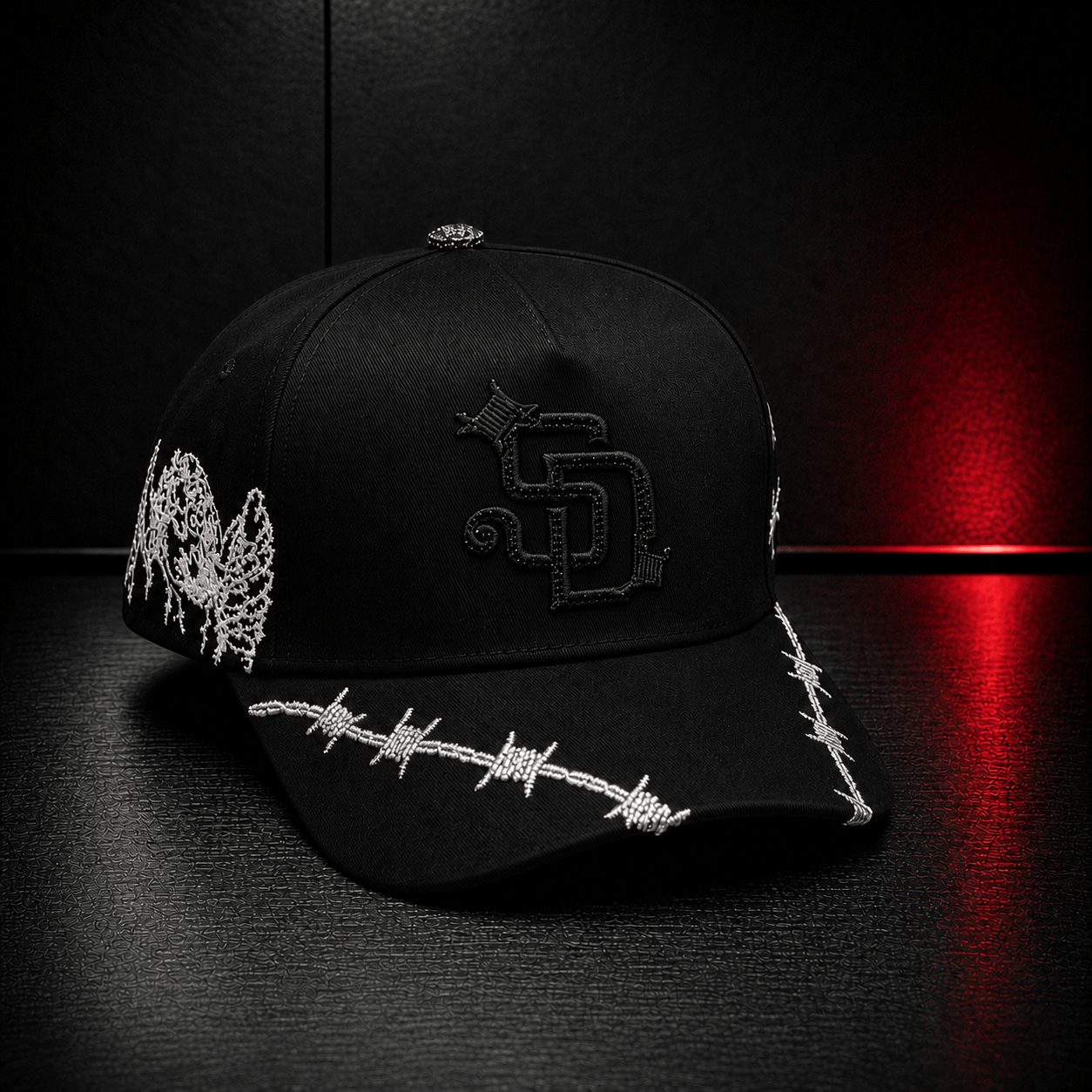 Black Angel Barbed Wire Cap
