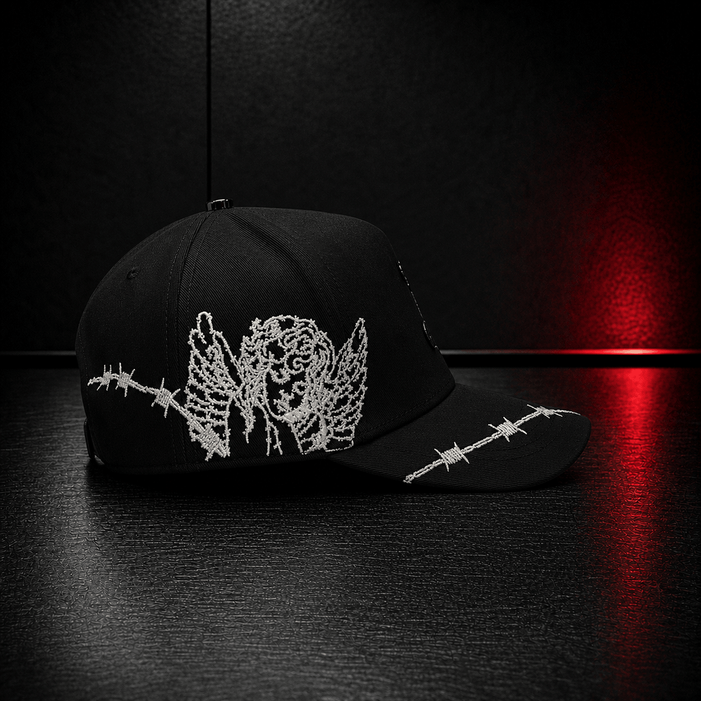 Black Angel Barbed Wire Cap