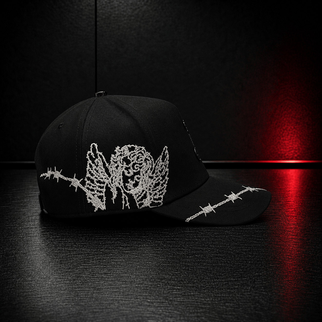 Black Angel Barbed Wire Cap