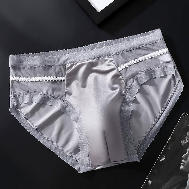 QS Sexy Lace Breathable High-elasticity Briefs