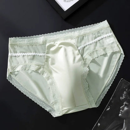 QS Sexy Lace Breathable High-elasticity Briefs