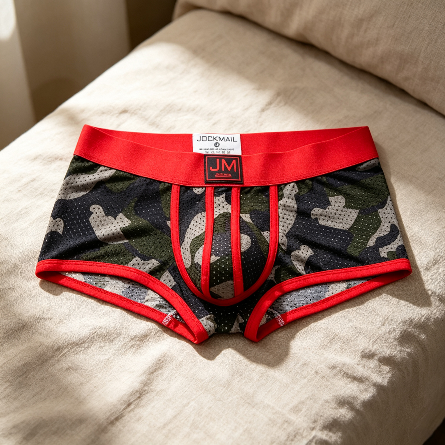 Camo Ice‑Silk Mesh Boxer Briefs