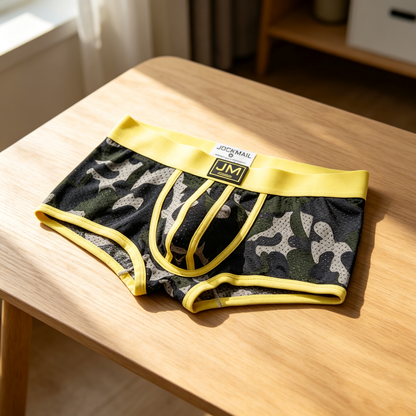 Camo Ice‑Silk Mesh Boxer Briefs