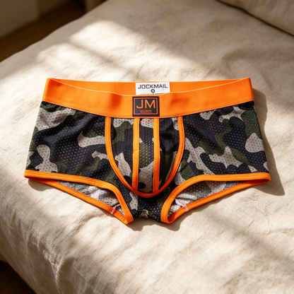 Camo Ice‑Silk Mesh Boxer Briefs