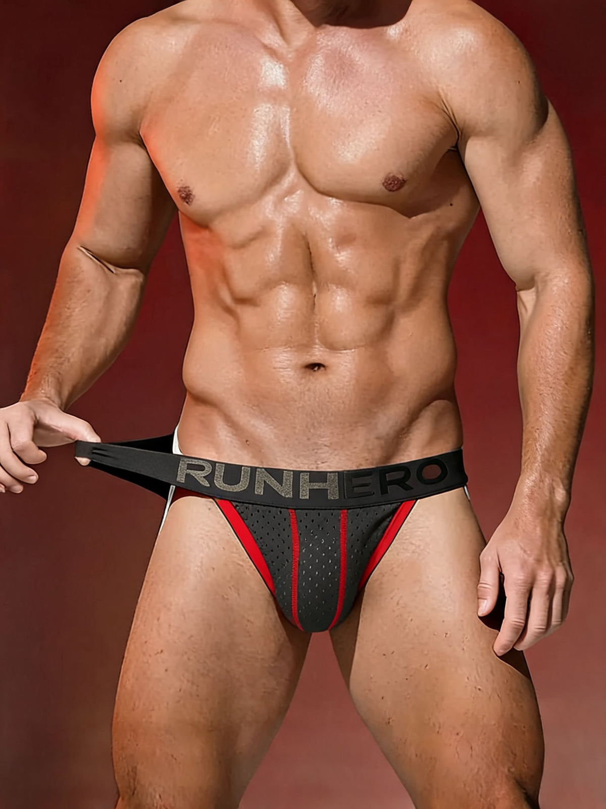 Men's High-Cut Mesh Bikini