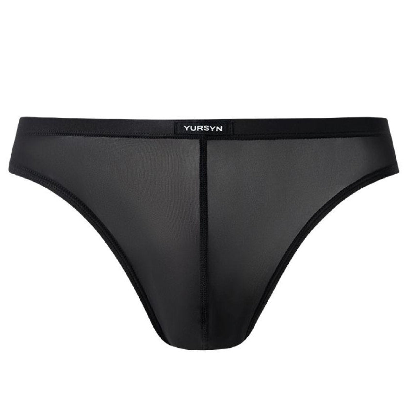 Minimal Solid One-Piece Ice-Silk Low-Rise Slim Briefs