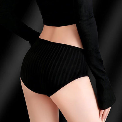 Crisscross Hollow Strap Bow Sheer Floral Lace Mid-Rise Briefs