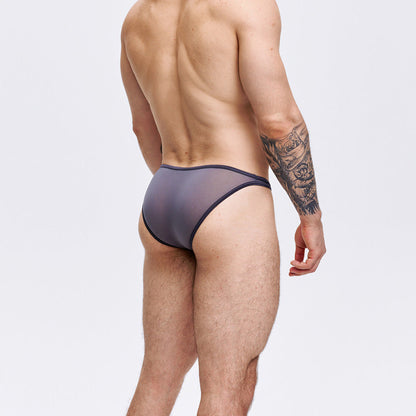 Sheer edge-sealed sexy briefs