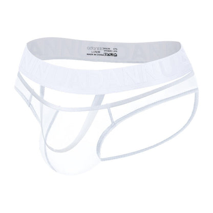 QS Transparent Mesh Openwork Suspender Briefs