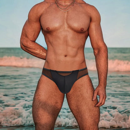 QS Transparent Patchwork Sexy Briefs