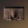 Wild Animal Texture Solid Waist Mesh Boxer Briefs