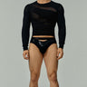 Sexy glossy cotton lining briefs