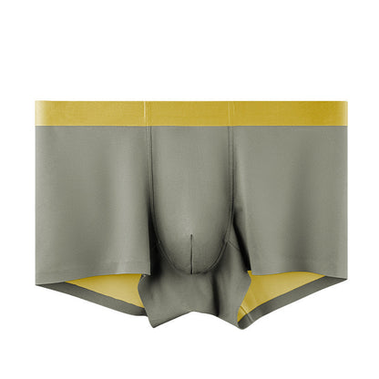 Double-sided silk seamless high-end boxers