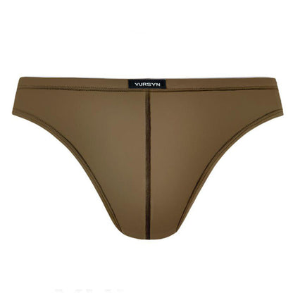 Minimal Solid One-Piece Ice-Silk Low-Rise Slim Briefs