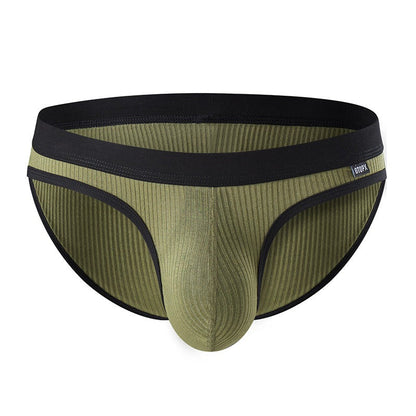QS Ribbed Color Clashing Cotton Briefs