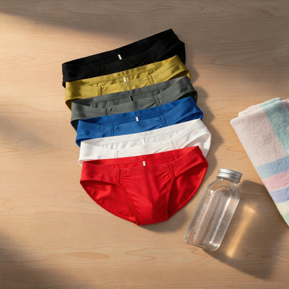 Satin Big Pouch Sexy Triangle Panties