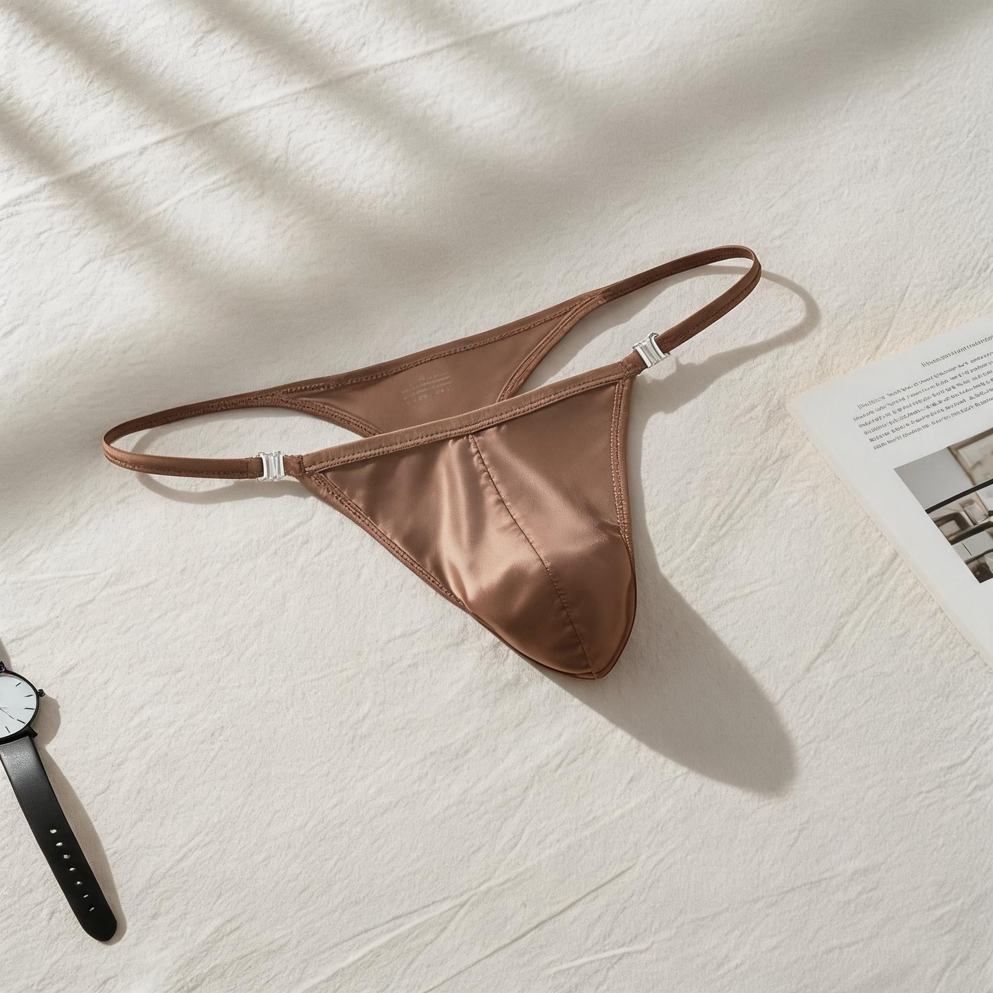 QS Satin Ice Silk Sports Thong