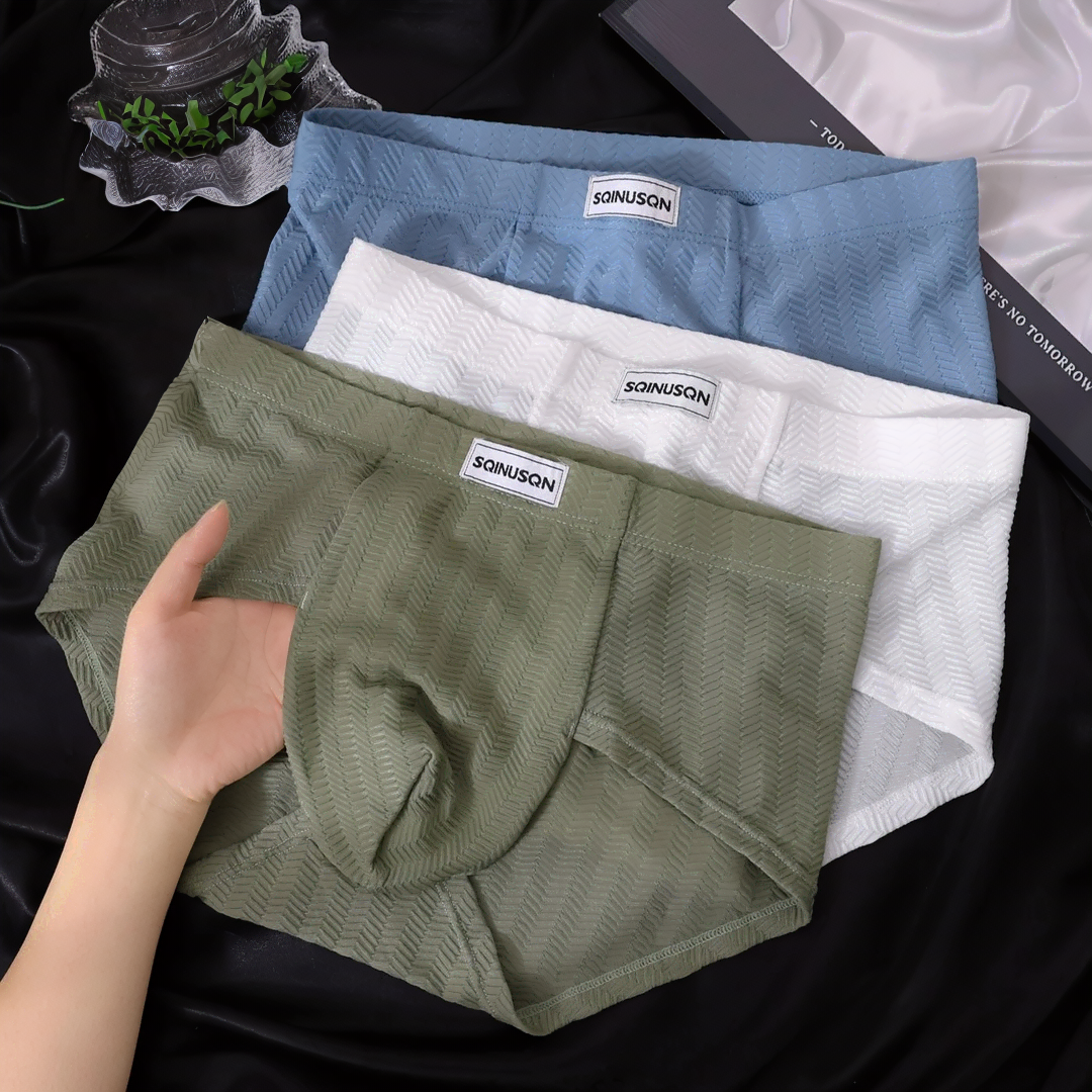 Embossed Texture Quick‑dry Boxer Briefs