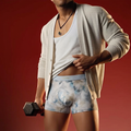 Gilded Floral Silky Men Boxers